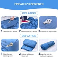 HOMJOY önfelfújó camping matrac lábpumpával, vízálló - 10 cm 7