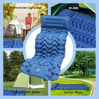 HOMJOY önfelfújó camping matrac lábpumpával, vízálló - 10 cm 6