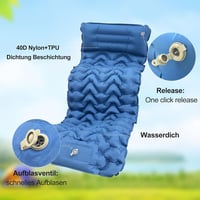 HOMJOY önfelfújó camping matrac lábpumpával, vízálló - 10 cm 5