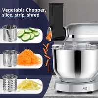 Homlee 3 az 1-ben Univerzális Konyhai Robotgép 1800W - 6 Sebességes Dagasztógép, Húsdarálóval, 1,5L Turmixgéppel és 5,5L Rozsdamentes Acél  7
