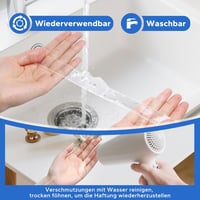 HOMMAND 3m Nano Kétoldalas Ragasztószalag, Extra Erős, Átlátszó, Nyomtraceless 4