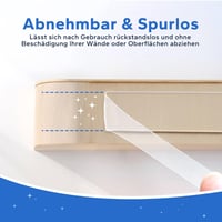 HOMMAND 3m Nano Kétoldalas Ragasztószalag, Extra Erős, Átlátszó, Nyomtraceless 5