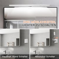 Hommie 60 cm LED fürdőszobai tükör világítás 1200 lm semleges fehér IP44 3
