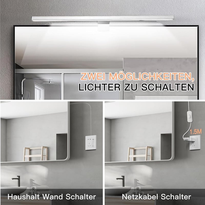 Hommie 60 cm LED fürdőszobai tükör világítás 1200 lm semleges fehér IP44