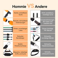 Hommie Pilates rúd készlet ellenállásos szalagokkal nőknek és férfiaknak 5