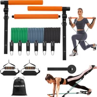 Hommie Pilates rúd készlet ellenállásos szalagokkal nőknek és férfiaknak 1