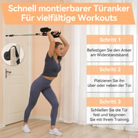 Hommie Pilates rúd készlet ellenállásos szalagokkal nőknek és férfiaknak 4