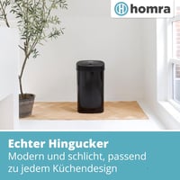 Homra Fonix 50L Szenzoros Szemetes Kuka Konyhába | Rozsdamentes Acél Hulladékgyűjtő Mozgásérzékelővel | Ujjlenyomatmentes Soft Close Rendsze 7