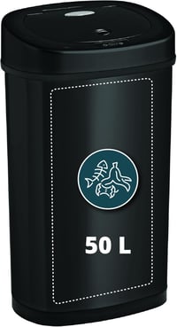 Homra Fonix 50L Szenzoros Szemetes Kuka Konyhába | Rozsdamentes Acél Hulladékgyűjtő Mozgásérzékelővel | Ujjlenyomatmentes Soft Close Rendsze 1