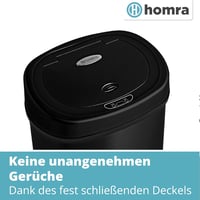 Homra Fonix 50L Szenzoros Szemetes Kuka Konyhába | Rozsdamentes Acél Hulladékgyűjtő Mozgásérzékelővel | Ujjlenyomatmentes Soft Close Rendsze 8