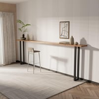 Homtone Fém Asztalláb Szett - 2 db Erős Szénacél Asztalváz, 105 cm Magas, 22 cm Széles, Fekete, Ipari Stílusú Bárasztalhoz, Reggelizőasztalh 8