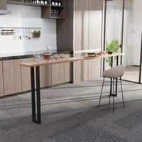 Homtone Fém Asztalláb Szett - 2 db Erős Szénacél Asztalváz, 105 cm Magas, 22 cm Széles, Fekete, Ipari Stílusú Bárasztalhoz, Reggelizőasztalh 9