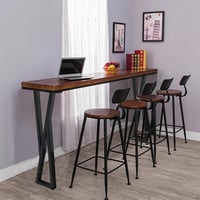 Homtone X-alakú Fém Asztalláb Szett (2db) - 105 cm Magas, Erős Szénacél Keret Bárasztalhoz, Reggelizőasztalhoz, DIY Projektekhez, Fekete, 72 5