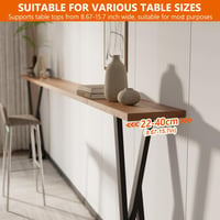 Homtone X-alakú Fém Asztalláb Szett (2db) - 105 cm Magas, Erős Szénacél Keret Bárasztalhoz, Reggelizőasztalhoz, DIY Projektekhez, Fekete, 72 4