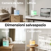 Umidificator cu aburi reci Homvana 1,8L, difuzor de uleiuri esențiale pentru copii, cu încărcare superioară, cronometru, aromaterapie și pentru plante 7