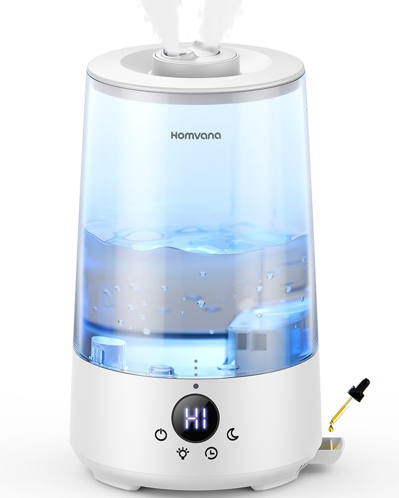 Homvana H101 párásító 3,6 L, 360° hideg köd, 16 dB, átlátszó