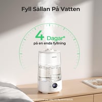 Homvana H101 párásító 3,6 L, 360° hideg köd, 16 dB, átlátszó 4
