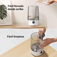 Umidificator cu încărcare superioară Homvana de 3,6 L, cu abur rece pentru ameliorarea secrețiilor nazale și a tusei, 16 dB, 34 de ore de funcționare, pentru plante, cu tăviță pentru aromaterapie în 7 culori, fără BPA 5
