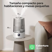 Umidificator cu încărcare superioară Homvana de 3,6 L, cu abur rece pentru ameliorarea secrețiilor nazale și a tusei, 16 dB, 34 de ore de funcționare, pentru plante, cu tăviță pentru aromaterapie în 7 culori, fără BPA 8