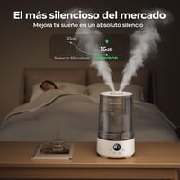 Umidificator cu încărcare superioară Homvana de 3,6 L, cu abur rece pentru ameliorarea secrețiilor nazale și a tusei, 16 dB, 34 de ore de funcționare, pentru plante, cu tăviță pentru aromaterapie în 7 culori, fără BPA 2