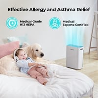 Homvana H13 HEPA légszűrő allergia pollenre por ellen 240m³/h 9