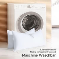 Pernă Homyrium cu Trei Camere 80x80 cm, Umplutură 1100 g Puf și Pene de Gâscă, Ext. 90% Puf/10% Pene, Int. 100% Pene, Husă 100% Bumbac 7