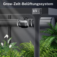 Hon&Guan 100mm csatornaventilátor hőmérséklet-páratartalom szabályozóval 6