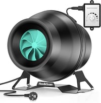 Hon&Guan 100mm Szabályozható Csatornaventilátor 945Pa IP44 Vízálló EU Csatlakozóval 1
