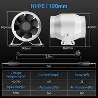 Hon&Guan csőventilátor EC motorral – 150 mm, 689 m³/h 7