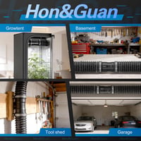 Hon&Guan 200mm csatornaventilátor 1060 m³/h, szabályozható légcsatorna ventilátor EU dugóval 7