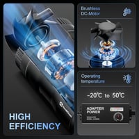 Hon&Guan 200mm csatornaventilátor 1060 m³/h, szabályozható légcsatorna ventilátor EU dugóval 2