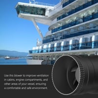 Hon&Guan 75mm Csatornaszellőztető 204 m³/h Állítható Kipufogó Ventilátor EU Dugóval 6
