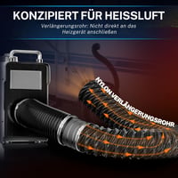 Hon&Guan 75mm Flexibilis Kipufogócső 5m Nylon Hőálló Szellőzéshez 3