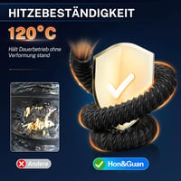 Hon&Guan 75mm Flexibilis Kipufogócső 5m Nylon Hőálló Szellőzéshez 2