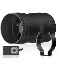 Hon&Guan kanalski cijevni ventilator s utikačem - 75 mm, 204 m³/h - crni 1