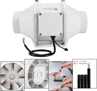 Hon&Guan Csatornázható Ventilátor Időzítővel és Páratartalom Szabályozóval 6
