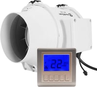 Hon&Guan Csatornázható Ventilátor Időzítővel és Páratartalom Szabályozóval 1