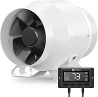 Hon&Guan HI-PE 100mm Csatornás Ventilátor Intelligens Vezérlővel, 360m³/h 1