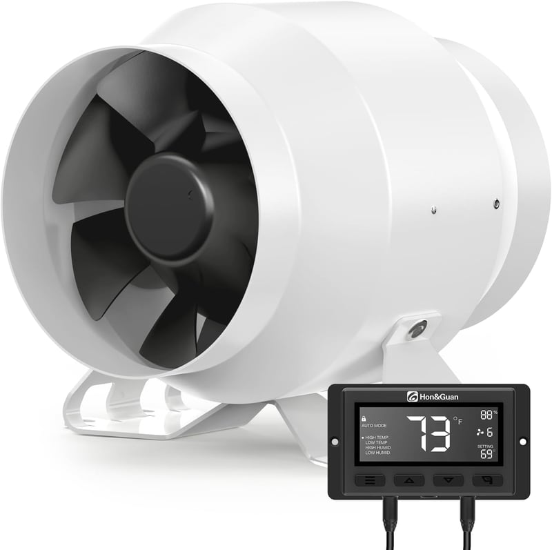 Hon&Guan HI-PE 100mm Csatornás Ventilátor Intelligens Vezérlővel, 360m³/h