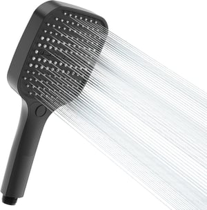 HONBOO XXL Zuhanyfej 3 Funkciós Fekete Vízspórlós Magas Nyomás