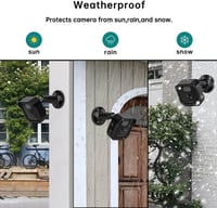 honecumi Blink kamera fali tartó 360° forgatható védőburkolat 2 db fekete 7