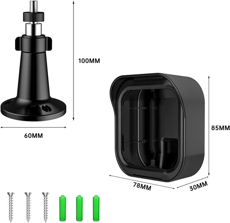 honecumi Blink kamera fali tartó 360° forgatható védőburkolat 2 db fekete