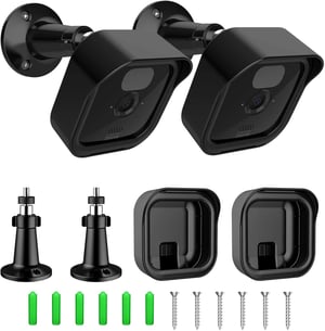 Suport de perete reglabil la 360° pentru camera Honecumi Blink - negru - 2 bucăți