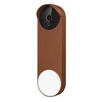Silikónový ochranný kryt honecumi pre dverový zvonček Google Nest (batériový) – hnedý 1