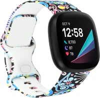 honecumi Színes szilikon csere karpánt Fitbit Sense és Versa 3 okosórához, állítható sport pánt férfiaknak és nőknek 1