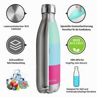 Nerezová termoska HoneyHolly 750 ml, bez BPA, vhodná aj na sýtené nápoje, nepriepustná, fitness, posilňovňa, bicykel 2