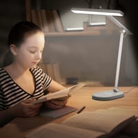 Honeywell H4 Sunturalux LED Íróasztali Lámpa - Szembarát Olvasólámpa 3 Színhőmérséklettel, 5 Fényerőszinttel, Automatikus Fényérzékelővel, I 7