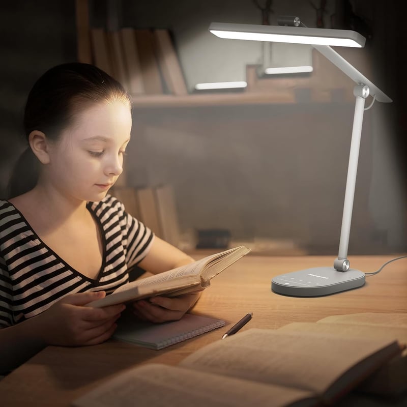 Honeywell H4 Sunturalux LED Íróasztali Lámpa - Szembarát Olvasólámpa 3 Színhőmérséklettel, 5 Fényerőszinttel, Automatikus Fényérzékelővel, I