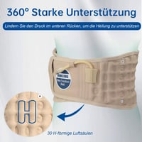 HONGJING Decompression háti támasz alsó hátfájdalom enyhítésére, felfújható lumbális rögzítő 5