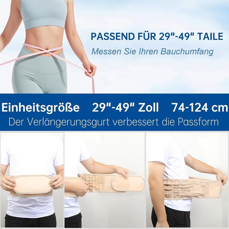 HONGJING Decompression háti támasz alsó hátfájdalom enyhítésére, felfújható lumbális rögzítő